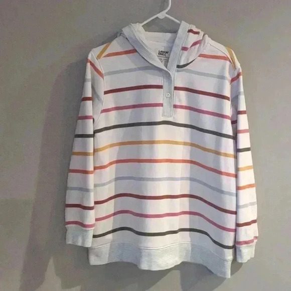 Lands End Serious Sweats‎ autumn colors hoodie women's large( 14-16) - Picture 1 of 3